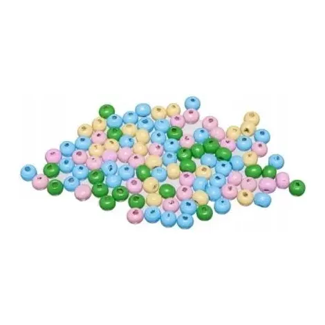 Koraliki drewniane Brewis 8mm Mix Pastel, 100szt